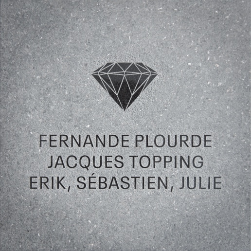 Fernande Plourde, Jacques Topping, Erik, Sébastien, Julie